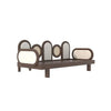Salzburg Solid Wood & Rattan Sofa Cum Bed