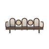 Solid wood , rattan sofa cum bed 