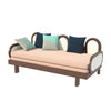 Salzburg Solid Wood & Rattan Sofa Cum Bed