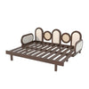Salzburg Solid Wood & Rattan Sofa Cum Bed