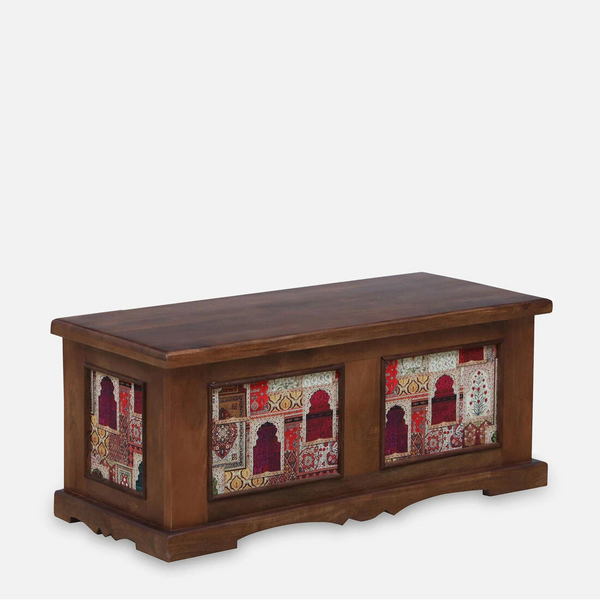 Samarkand Solid Wood Trunk In Tubbaq Finish