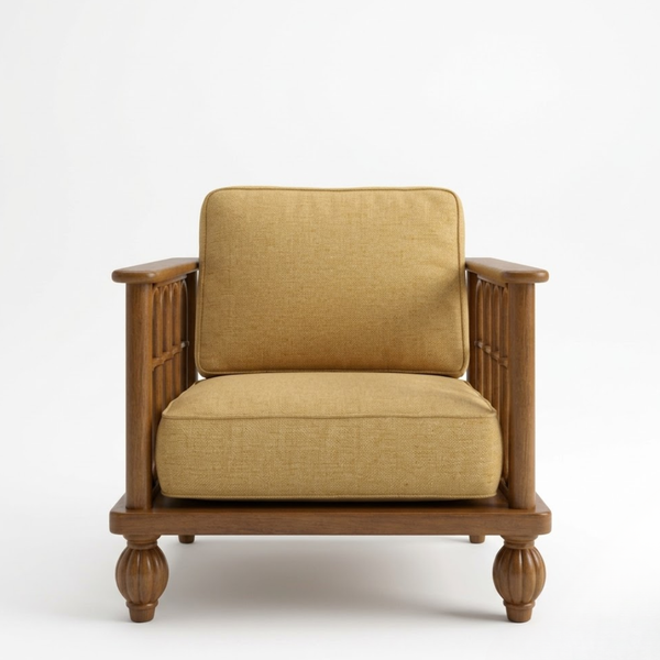 San Salvador Solid Wood Accent Chair