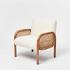 Santander Rattan Solid Wood Arm Chair