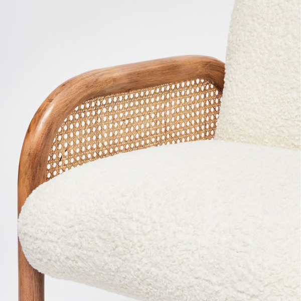 Santander Rattan Solid Wood Arm Chair