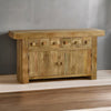 Modern Mango Wood Natural Finish Sideboard