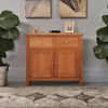 luxury Oak Wood Natural Small Sideboard