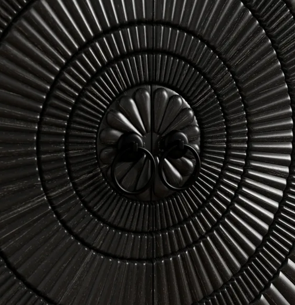 Modern Mango 2 Door Tall Sideboard, Black