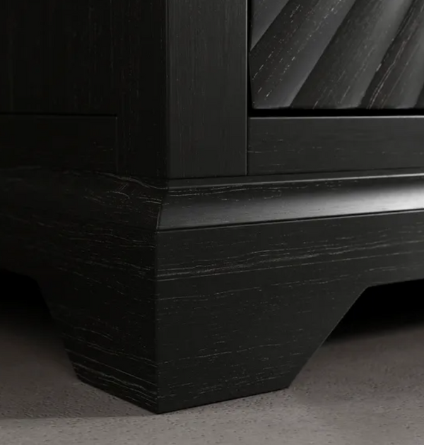 Modern Mango 2 Door Tall Sideboard, Black