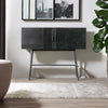 Modern Mango Wood Large Sideboard - Black