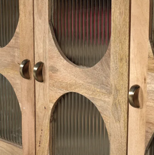 Modern Mango Wood Side Board - Medium