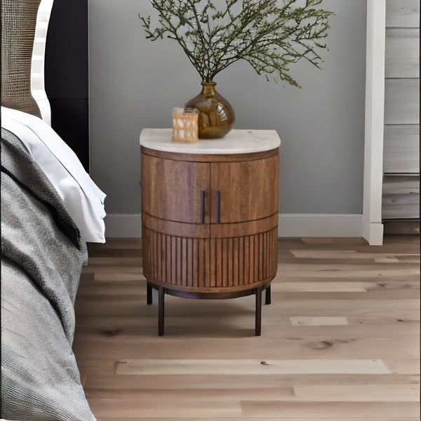 Modern Mango Wood Bed Side Table