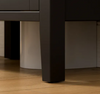 Modern Mango Wood Cabinet Black
