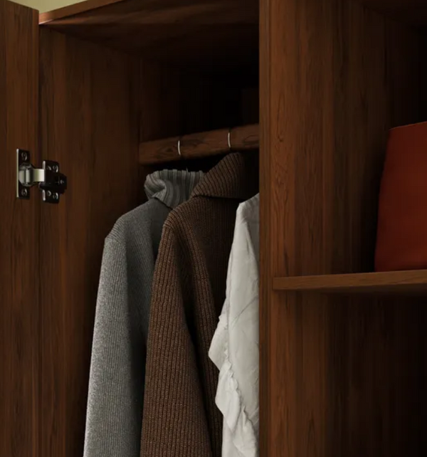 Modern Mango Wood Wardrobe