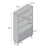 Dimensions of a cabinet with labeled measurements on a white background