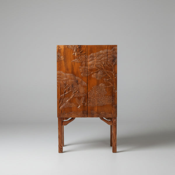 Sera Mango Wood Bar Cabinet