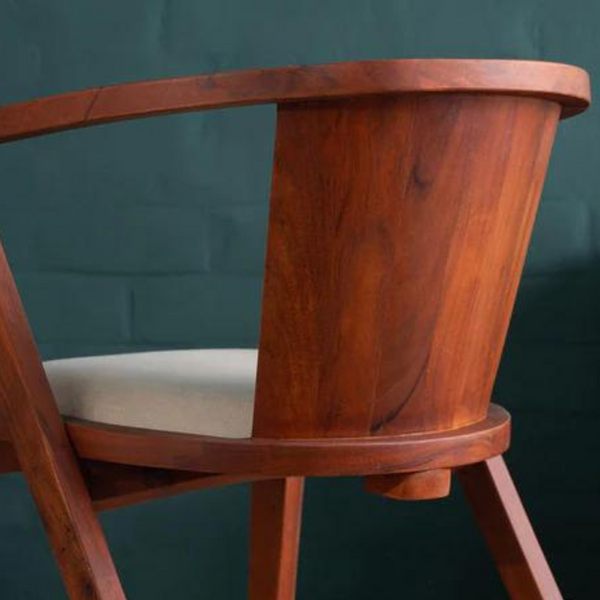 Seymour Acacia Wood Arm Chair