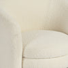 Tiny Throne Kids Sofa Chair In White Boucle Fabric