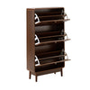 Silkeborg Solid Wood 3- Tier Shoe Cabinet