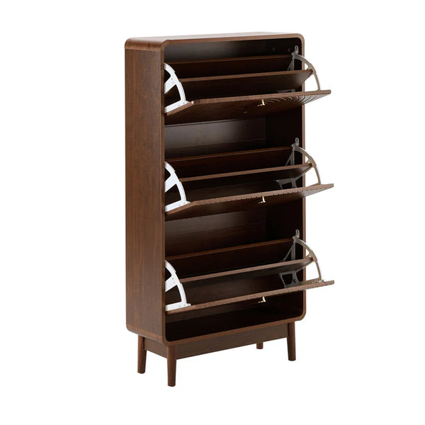 Silkeborg Solid Wood 3- Tier Shoe Cabinet