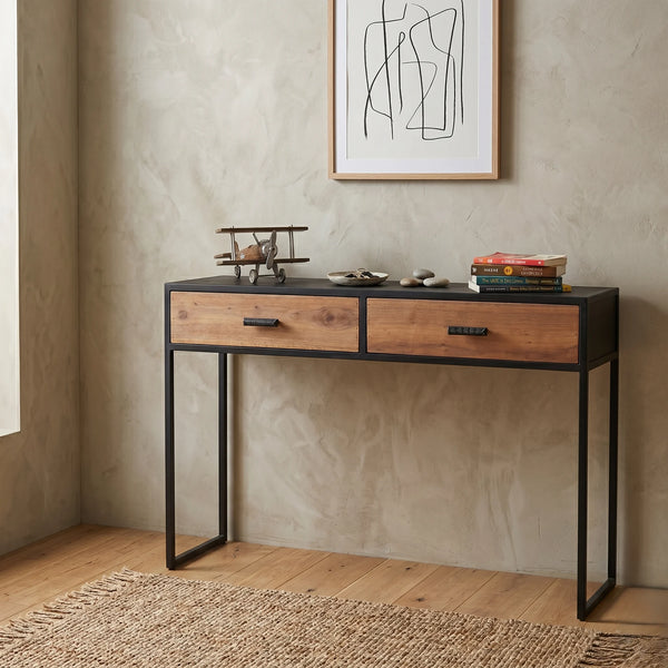 Slough Wood Console Table - 2 Drawers