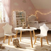 Snow White Kids' 2 Seater Cloud Table & Star Chair Set