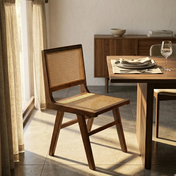 Snug Rattan Sheesham Solid Wood Chair