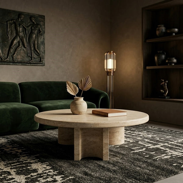 Solar Round Marble Coffee Table