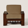 Sopron Solid Wood Velvet Sofa