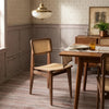 Sorell Rattan Solid Wood Dining Chair