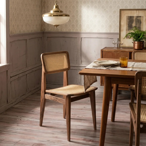 Sorell Rattan Solid Wood Dining Chair
