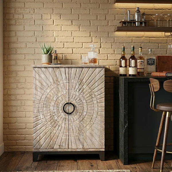 Soweto Solid Wood Bar Cabinet 