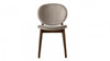 Modern Solid Wood Dining Chair With Fabric