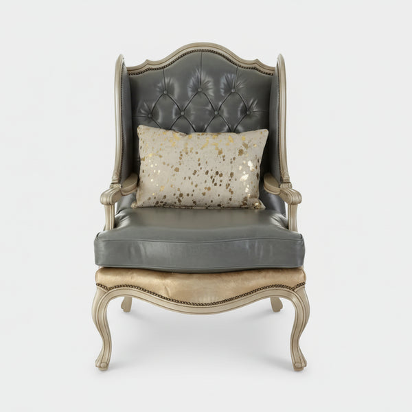 Sullana Solid Wood Leather 1 Seater Sofa