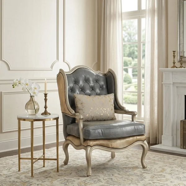 Sullana Solid Wood Leather 1 Seater Sofa 