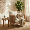 Sydney Rattan Armchair Linen Flax
