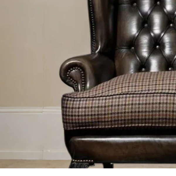 Talbot Chesterfield Leather Sofa Chair