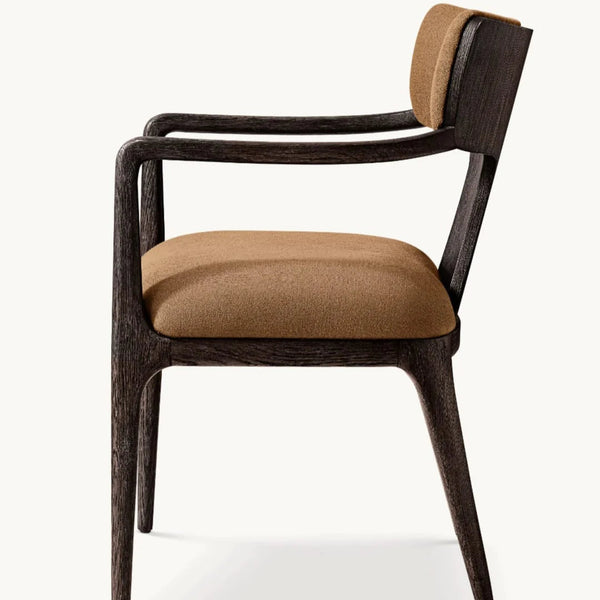Tamborine Solid Wood Curved Arm Chair