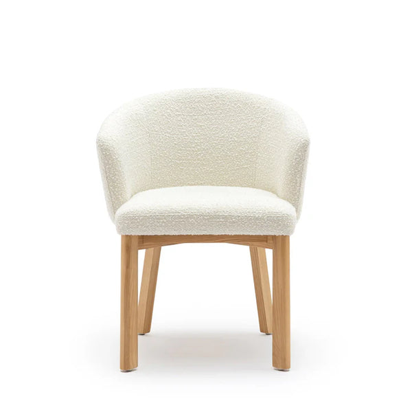 Tarija Solid Wood & Boucle Fabric Dining Chair