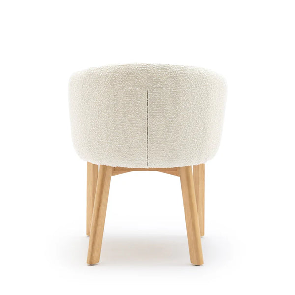 Tarija Solid Wood & Boucle Fabric Dining Chair