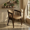 Taringa Modern Solid Wood Leather Arm Chair