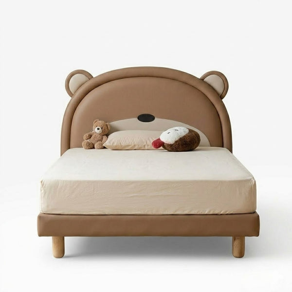 Teddy Tinker Leather Soft Padded Bed