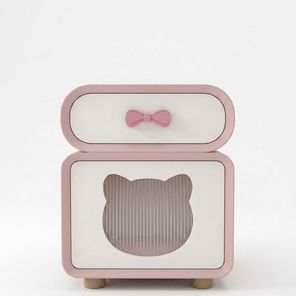 Teddy Twiggy Solid Wood Bedside Table