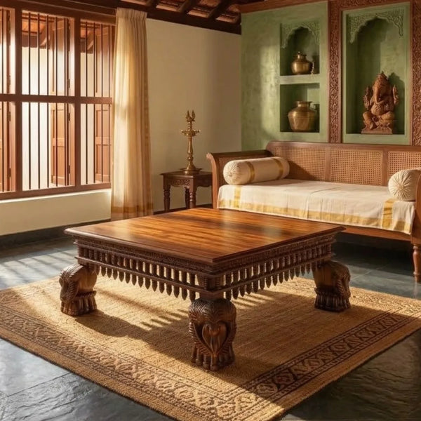 Thanjavur Mango Wood Coffee Table