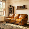 Lucerne Curved Leather Sofa