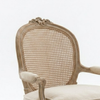 Thionville Solid Wood Rattan 1 Seater Sofa