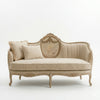 Thionville Solid Wood French Style Rattan 3 Seater Sofa