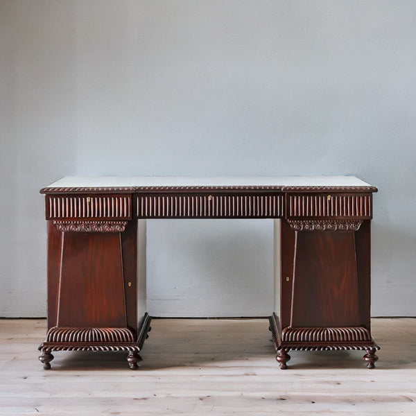 Thorne Carved Rosewood Study Table