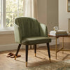 Thorneside Sheesham Wood & Velvet Arm Chair