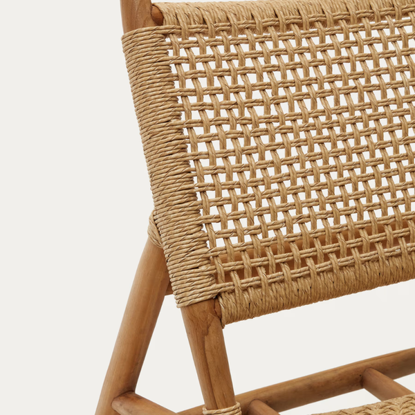 Timisoara Woven Teak Wood Outdoor Chair