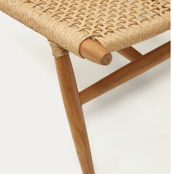 Timisoara Woven Teak Wood Outdoor Chair